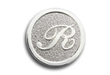 RL_3-dimensional logo embossed on sandy textured background