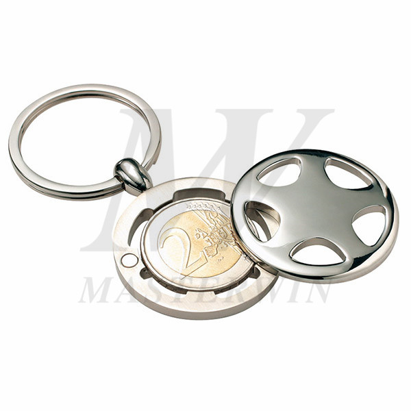 Metal Keyholder with Euro Coin Storage (for $2 Euro Coin)_B62779