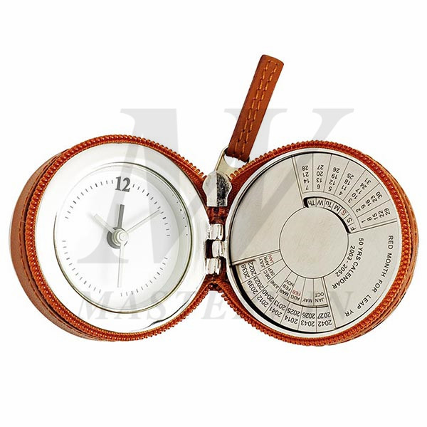 PU_Metal Travel Alarm Clock with 50 Years Calendar_B86465-02_s1