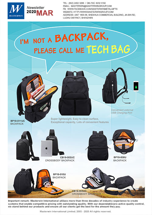 I am not a backpack,Please call me tech bag
